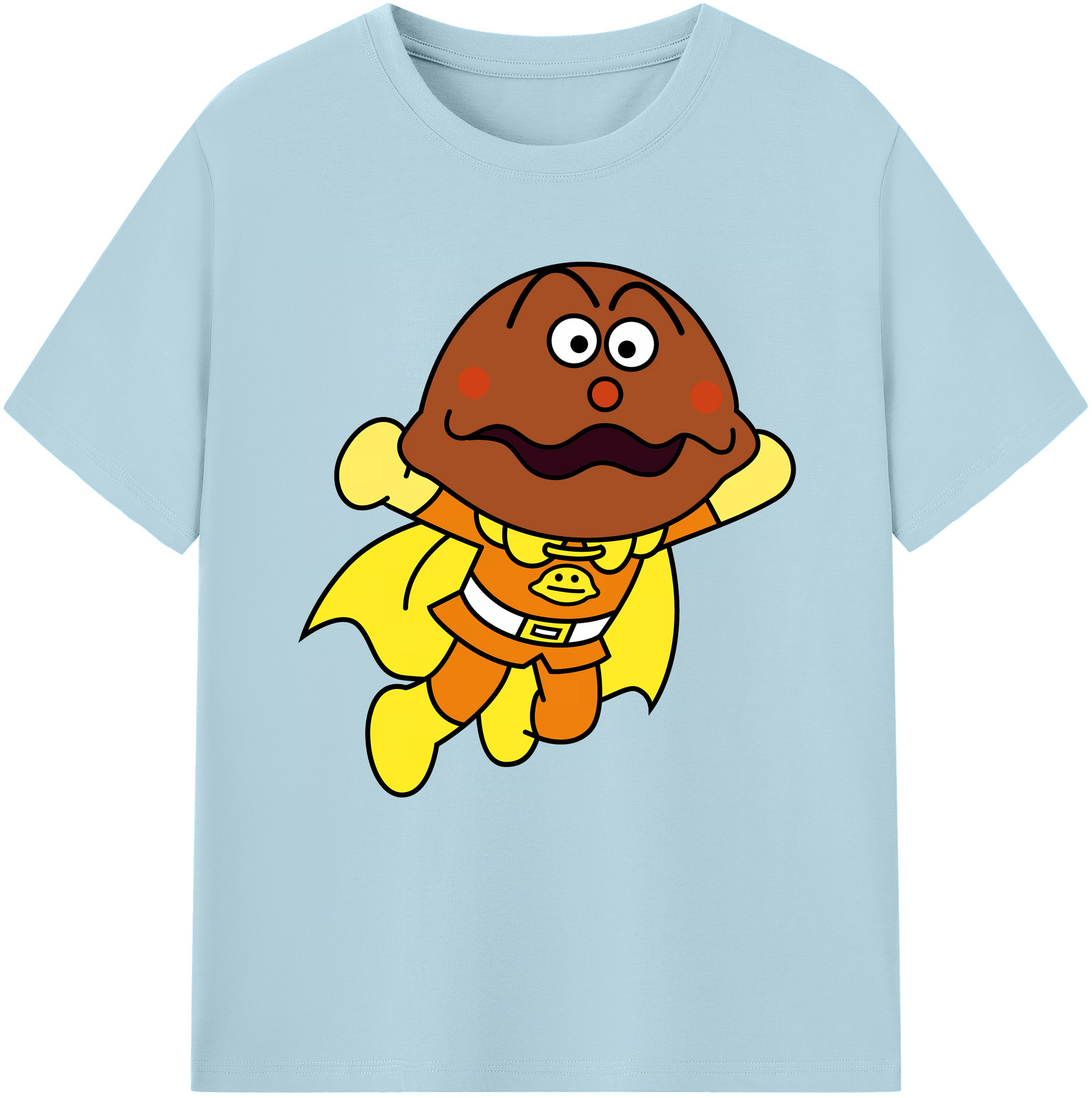 （画像用） アンパンマン Anpanman 綿100％半袖Tシャツ（フロントプリント）